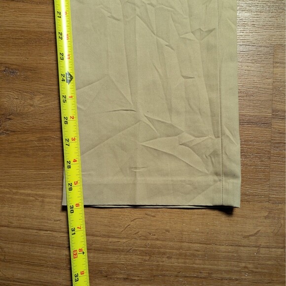 Alan Flusser Pants Mens 32x32(34x30) Khaki Dress Slacks Preppy Business Casual - Picture 8 of 10